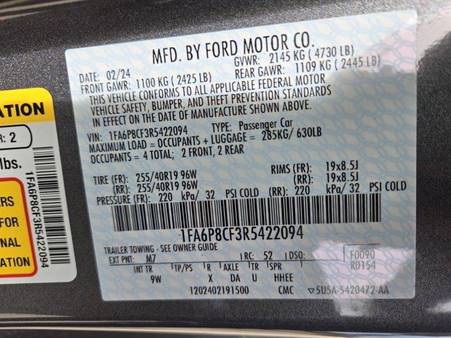 new 2024 Ford Mustang car, priced at $46,775