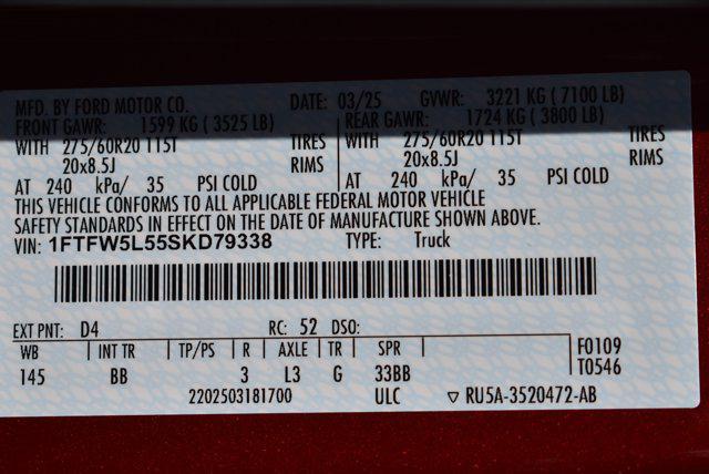 new 2025 Ford F-150 car, priced at $90,203