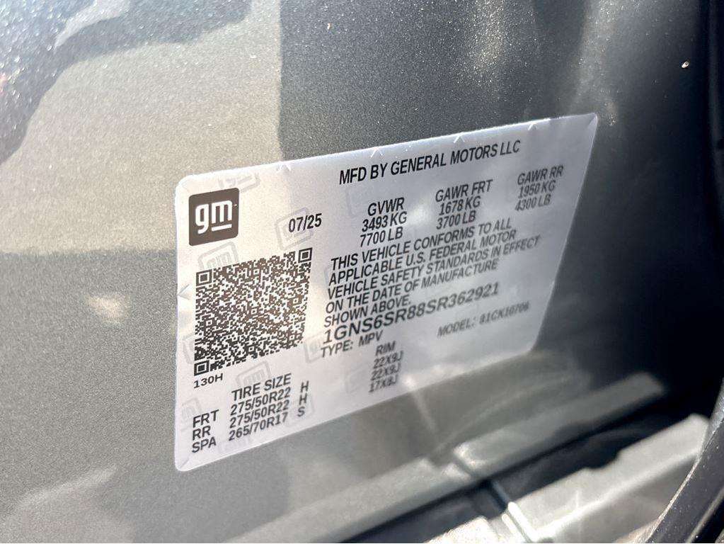 new 2025 Chevrolet Tahoe car, priced at $83,355