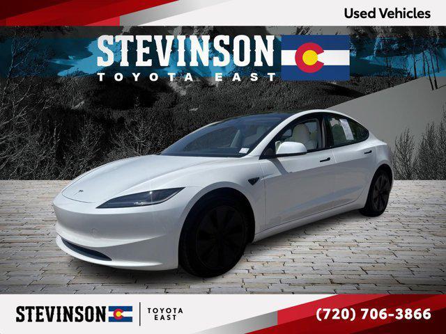 used 2025 Tesla Model 3 car, priced at $39,991
