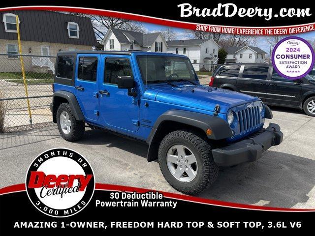 used 2015 Jeep Wrangler Unlimited car, priced at $21,380