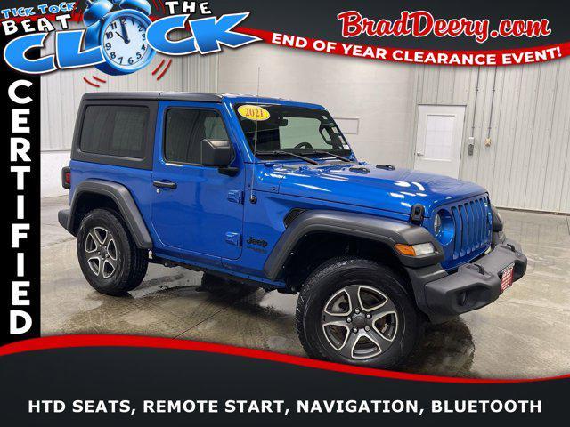 used 2021 Jeep Wrangler car, priced at $29,256