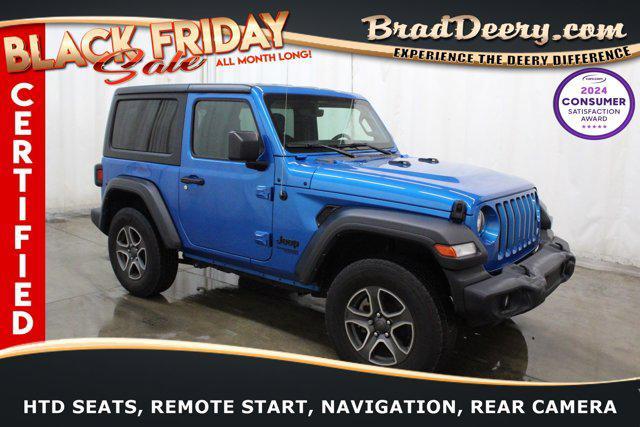 used 2021 Jeep Wrangler car, priced at $30,880