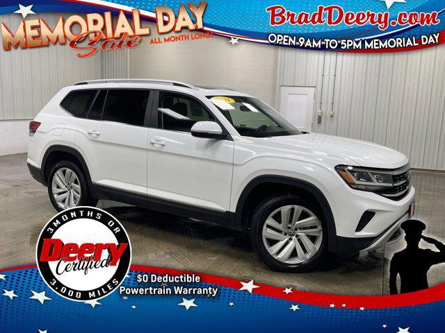 used 2021 Volkswagen Atlas car, priced at $28,924