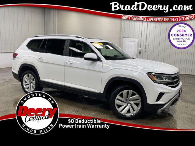 used 2021 Volkswagen Atlas car, priced at $28,112