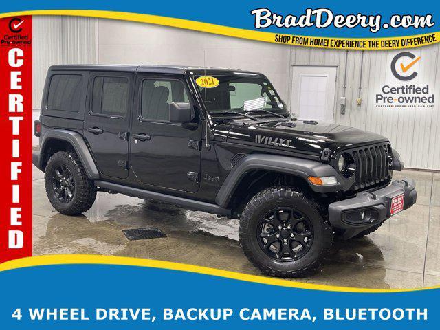 used 2021 Jeep Wrangler Unlimited car, priced at $31,050