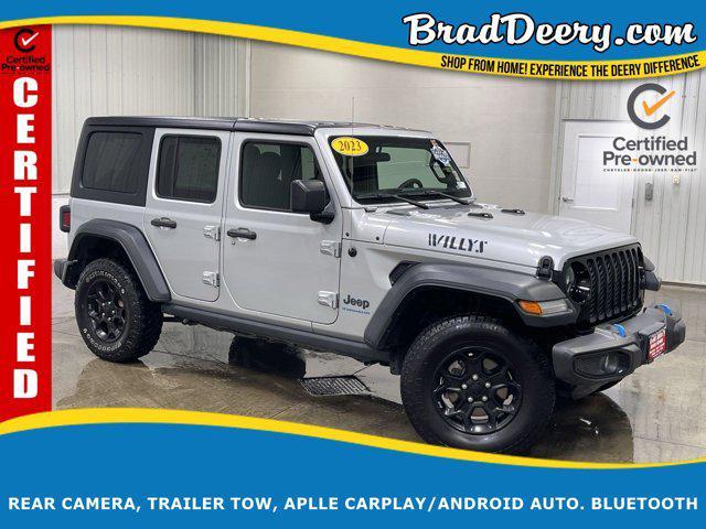used 2023 Jeep Wrangler 4xe car, priced at $29,827