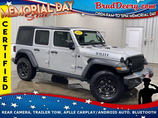 used 2023 Jeep Wrangler 4xe car, priced at $29,268