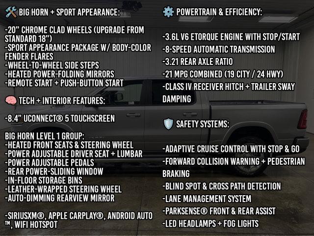 new 2025 Ram 1500 car, priced at $46,770