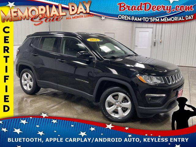 used 2021 Jeep Compass car, priced at $18,787