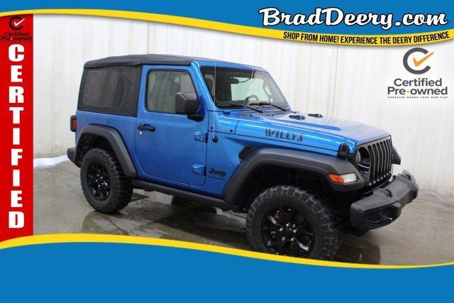 used 2021 Jeep Wrangler car, priced at $29,712