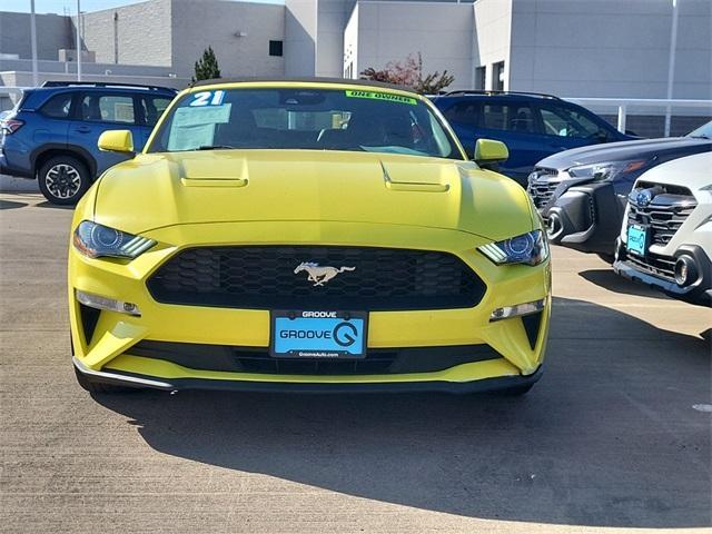 used 2021 Ford Mustang car, priced at $21,940