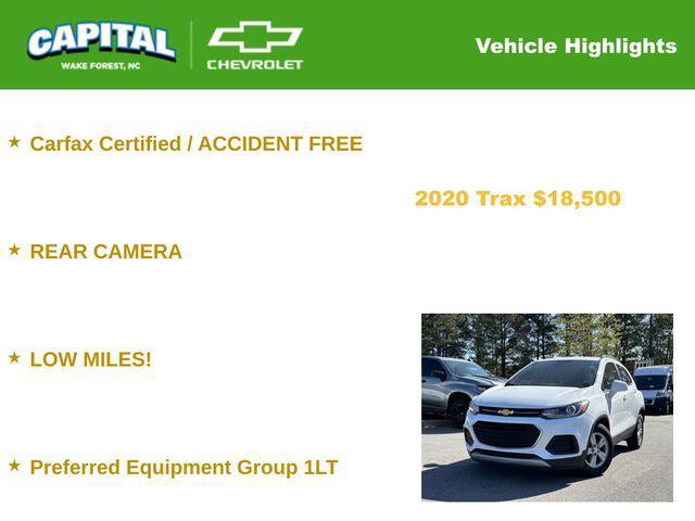 used 2020 Chevrolet Trax car, priced at $18,500