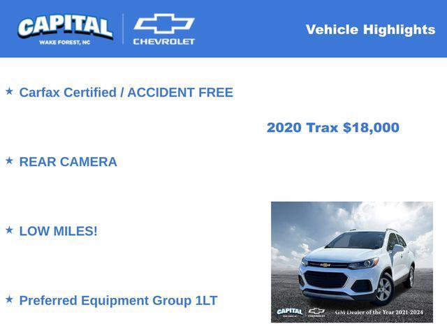 used 2020 Chevrolet Trax car, priced at $18,000
