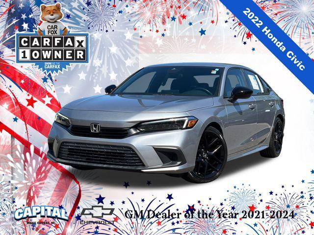 used 2022 Honda Civic car, priced at $25,500