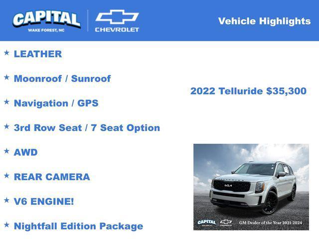 used 2022 Kia Telluride car, priced at $35,300