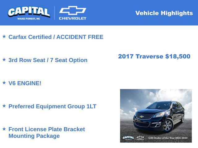 used 2017 Chevrolet Traverse car, priced at $18,500