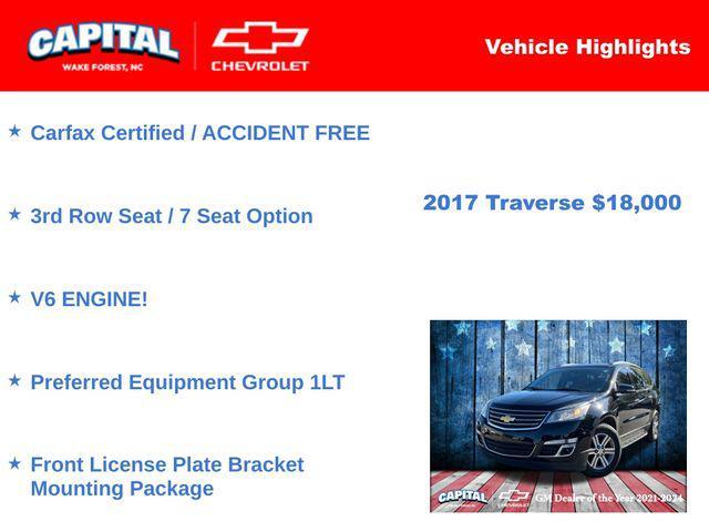 used 2017 Chevrolet Traverse car, priced at $18,000