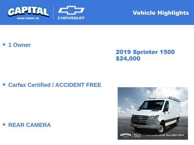 used 2019 Mercedes-Benz Sprinter 1500 car, priced at $24,000