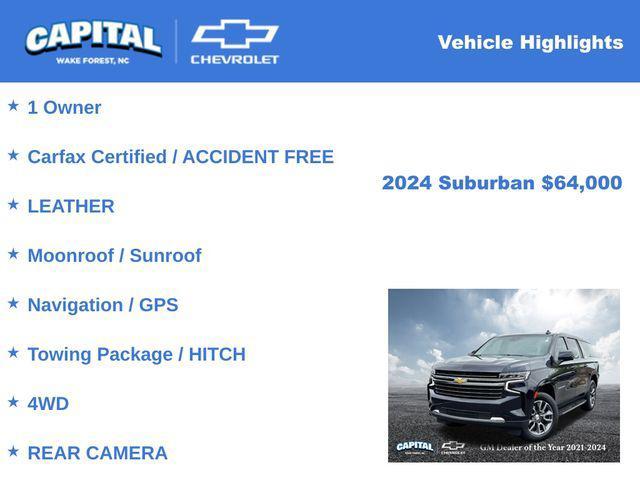 used 2024 Chevrolet Suburban car, priced at $64,000