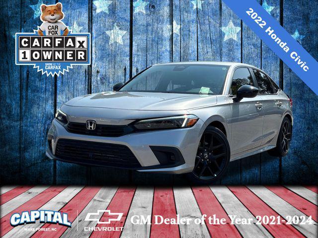 used 2022 Honda Civic car, priced at $24,500