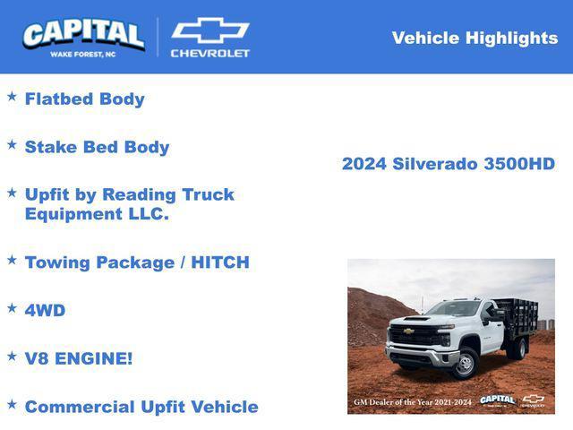 new 2024 Chevrolet Silverado 3500 car, priced at $72,128
