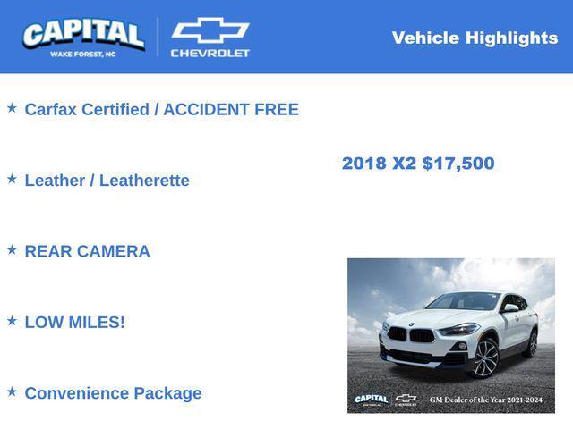 used 2018 BMW X2 car, priced at $17,500