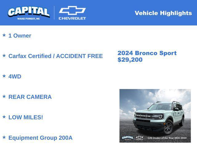 used 2024 Ford Bronco Sport car, priced at $29,200