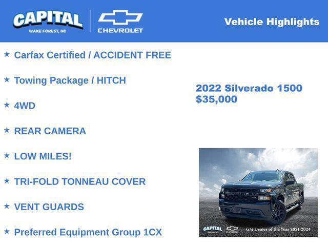 used 2022 Chevrolet Silverado 1500 car, priced at $35,000