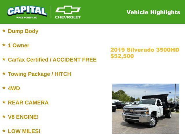 used 2019 Chevrolet Silverado 3500 car, priced at $52,500