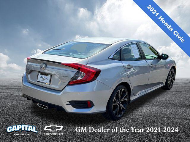 used 2021 Honda Civic car, priced at $23,700