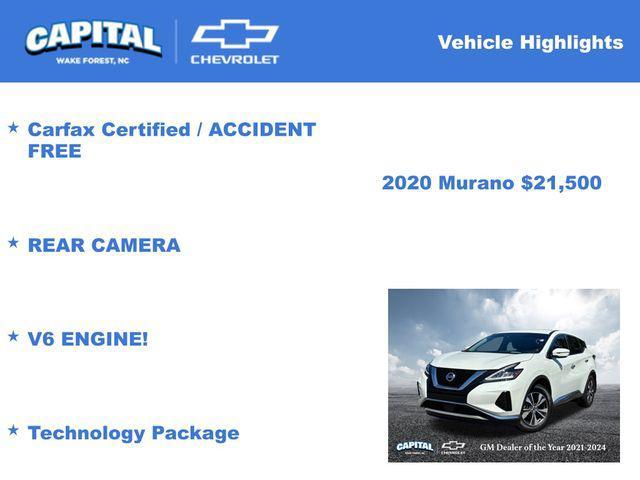 used 2020 Nissan Murano car, priced at $21,500