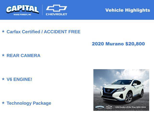 used 2020 Nissan Murano car, priced at $20,800