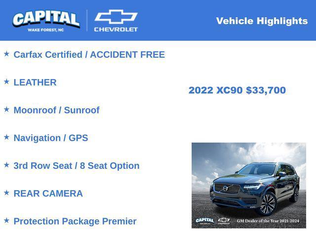 used 2022 Volvo XC90 car, priced at $33,700