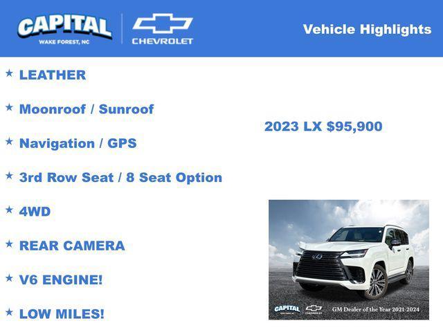 used 2023 Lexus LX 600 car, priced at $95,900