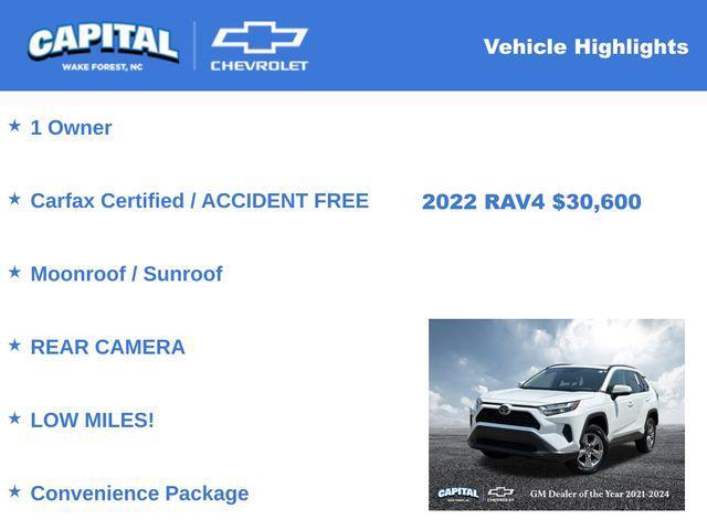 used 2022 Toyota RAV4 car, priced at $30,600