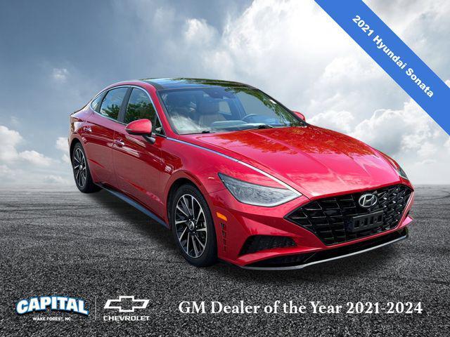 used 2021 Hyundai Sonata car, priced at $22,000