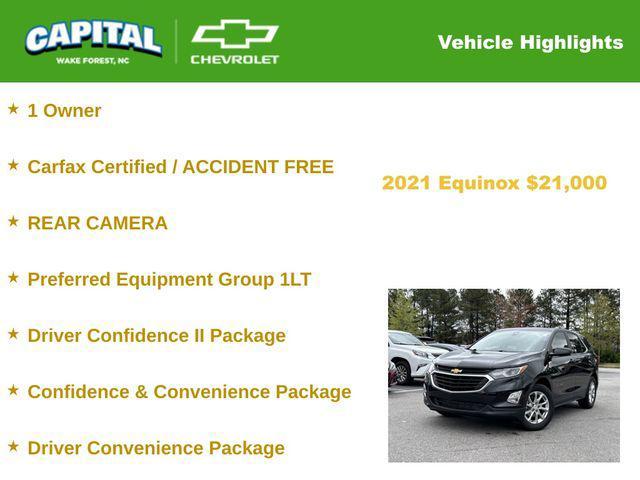 used 2021 Chevrolet Equinox car, priced at $21,000