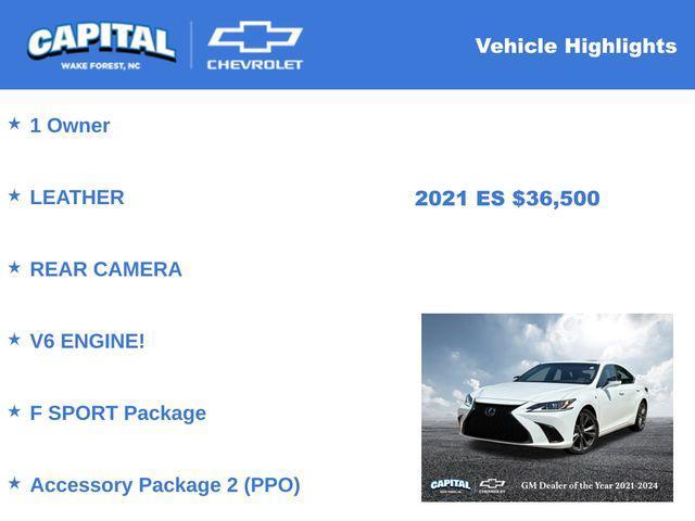 used 2021 Lexus ES 350 car, priced at $36,500