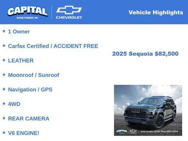 used 2025 Toyota Sequoia car, priced at $82,500
