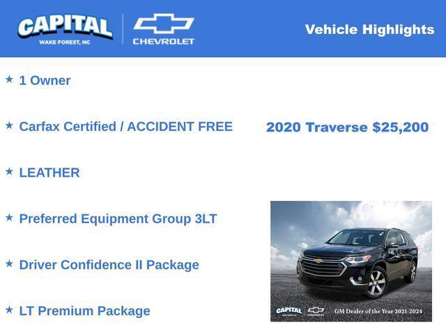 used 2020 Chevrolet Traverse car, priced at $25,200
