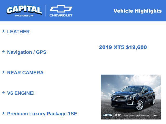 used 2019 Cadillac XT5 car, priced at $19,600