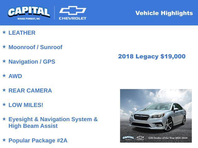 used 2018 Subaru Legacy car, priced at $19,000