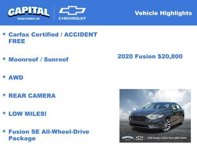 used 2020 Ford Fusion car, priced at $20,800