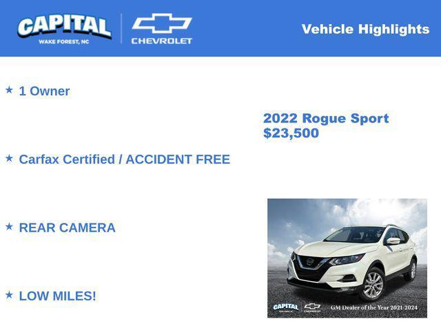 used 2022 Nissan Rogue Sport car, priced at $23,500