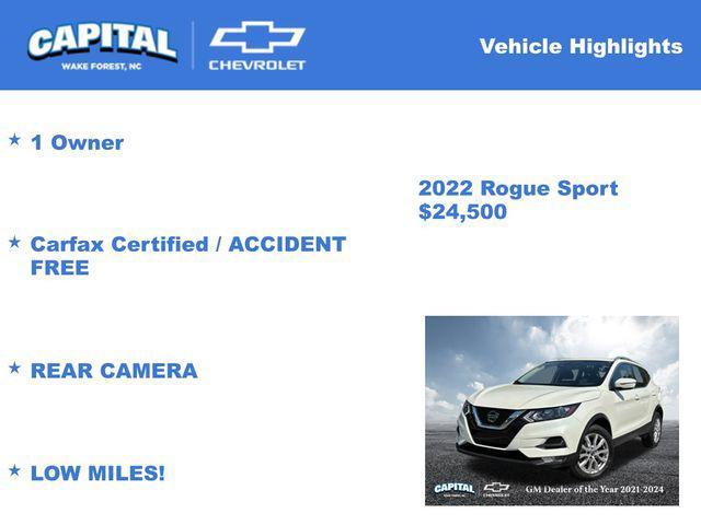 used 2022 Nissan Rogue Sport car, priced at $24,500