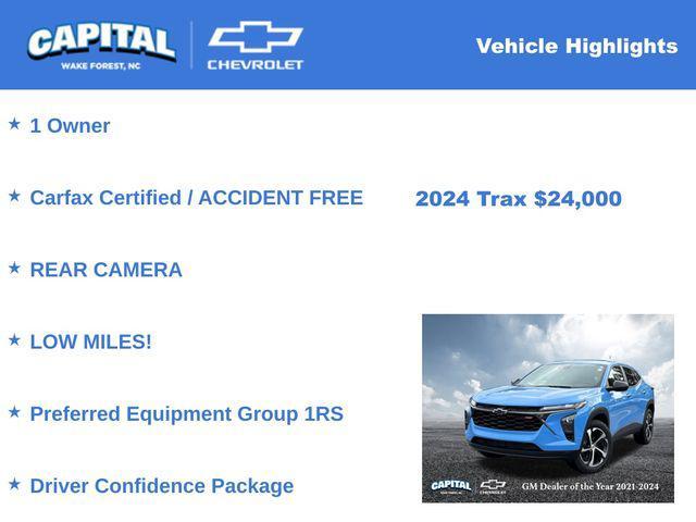 used 2024 Chevrolet Trax car, priced at $24,000