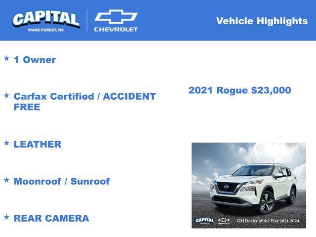 used 2021 Nissan Rogue car, priced at $23,000