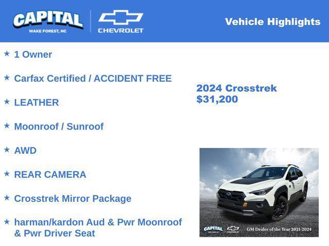 used 2024 Subaru Crosstrek car, priced at $31,200