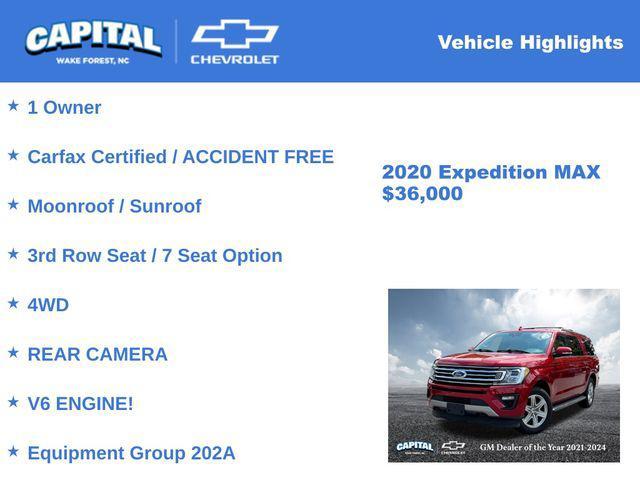 used 2020 Ford Expedition Max car, priced at $36,000